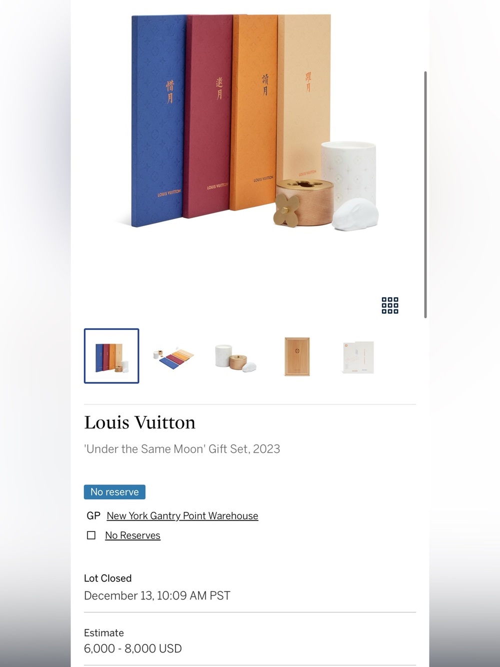 Louis Vuitton 'Under the Same Moon' Gift Set – Blue,Red,Orange & Cream Rare item - Picture 13 of 13